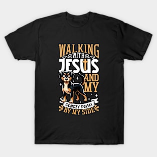 Jesus and dog - Polish Hound T-Shirt